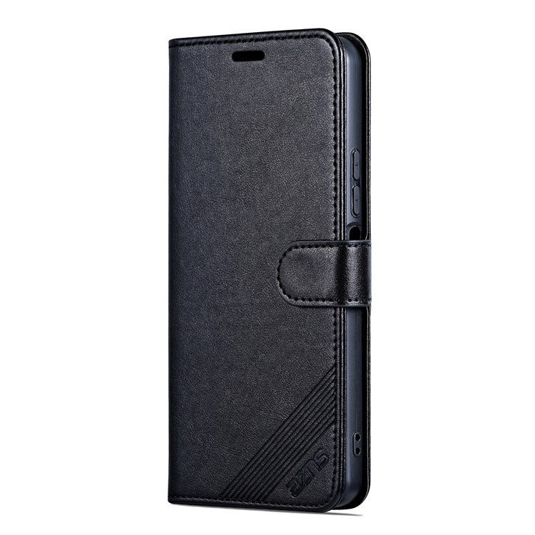 AZNS For vivo Y300i 5G  /  Y39 5G Case Anti-Scratch PU Leather Stand Wallet Phone Cover - Black