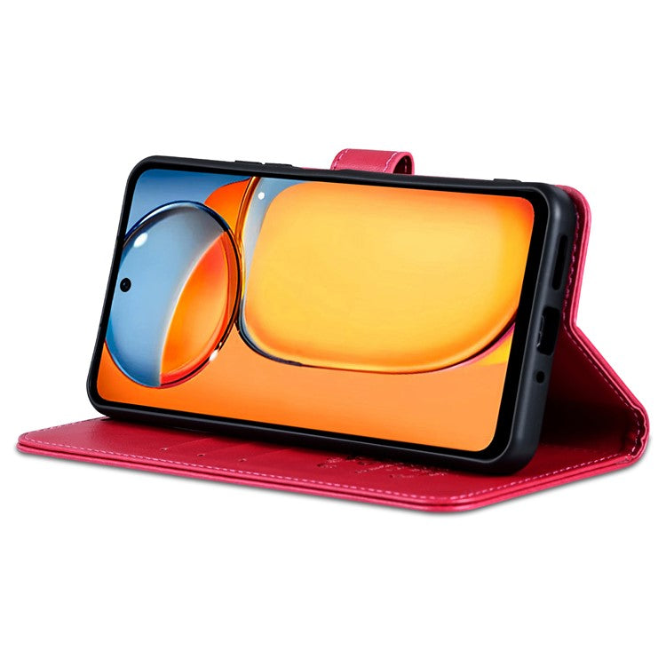 AZNS For vivo Y300i 5G  /  Y39 5G Case Anti-Scratch PU Leather Stand Wallet Phone Cover - Red