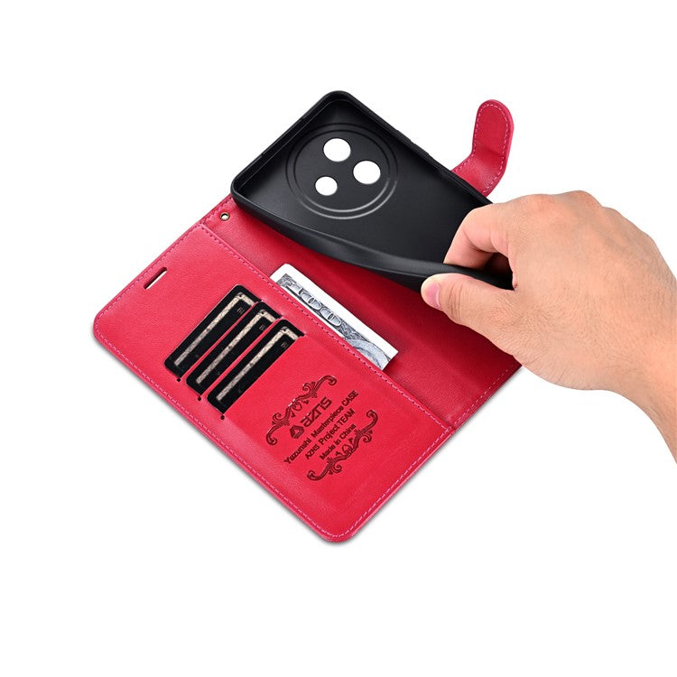 AZNS For vivo Y300i 5G  /  Y39 5G Case Anti-Scratch PU Leather Stand Wallet Phone Cover - Red
