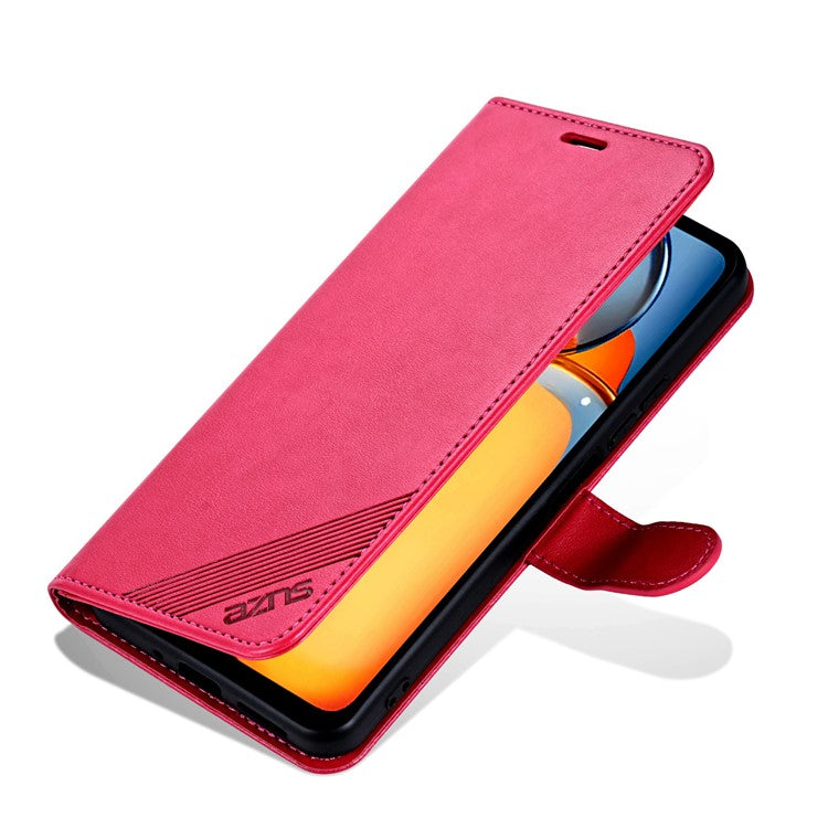 AZNS For vivo Y300i 5G  /  Y39 5G Case Anti-Scratch PU Leather Stand Wallet Phone Cover - Red