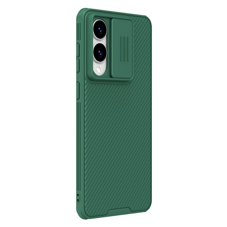 NILLKIN Camshield Pro Series for Samsung Galaxy S25 Edge Case PC + TPU Slide Camera Lid Phone Cover - Green
