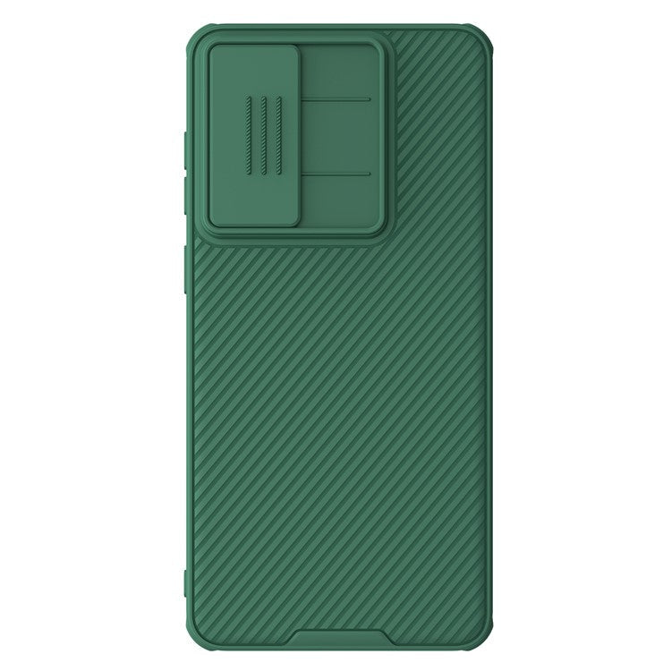 NILLKIN Camshield Pro Series for Samsung Galaxy S25 Edge Case PC + TPU Slide Camera Lid Phone Cover - Green