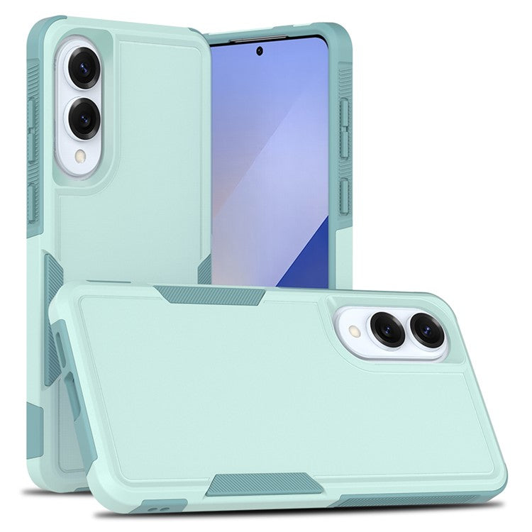 For Samsung Galaxy S25 Edge Case 2 in 1 PC + TPU Shockproof Phone Cover - Mint Green