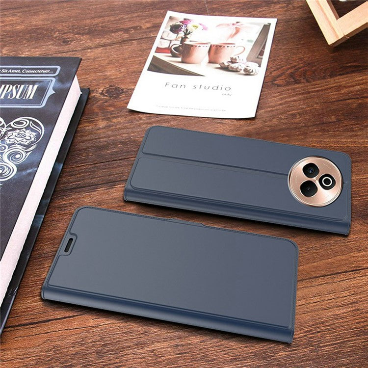 For Realme P3 Pro 5G Case Shockproof TPU Inner Shell Leather Phone Cover Card Slot - Blue