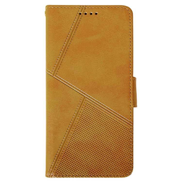 IDEWEI For Realme 14 Pro 5G Case Leather Wallet Phone Cover Stand Calf Texture - Brown