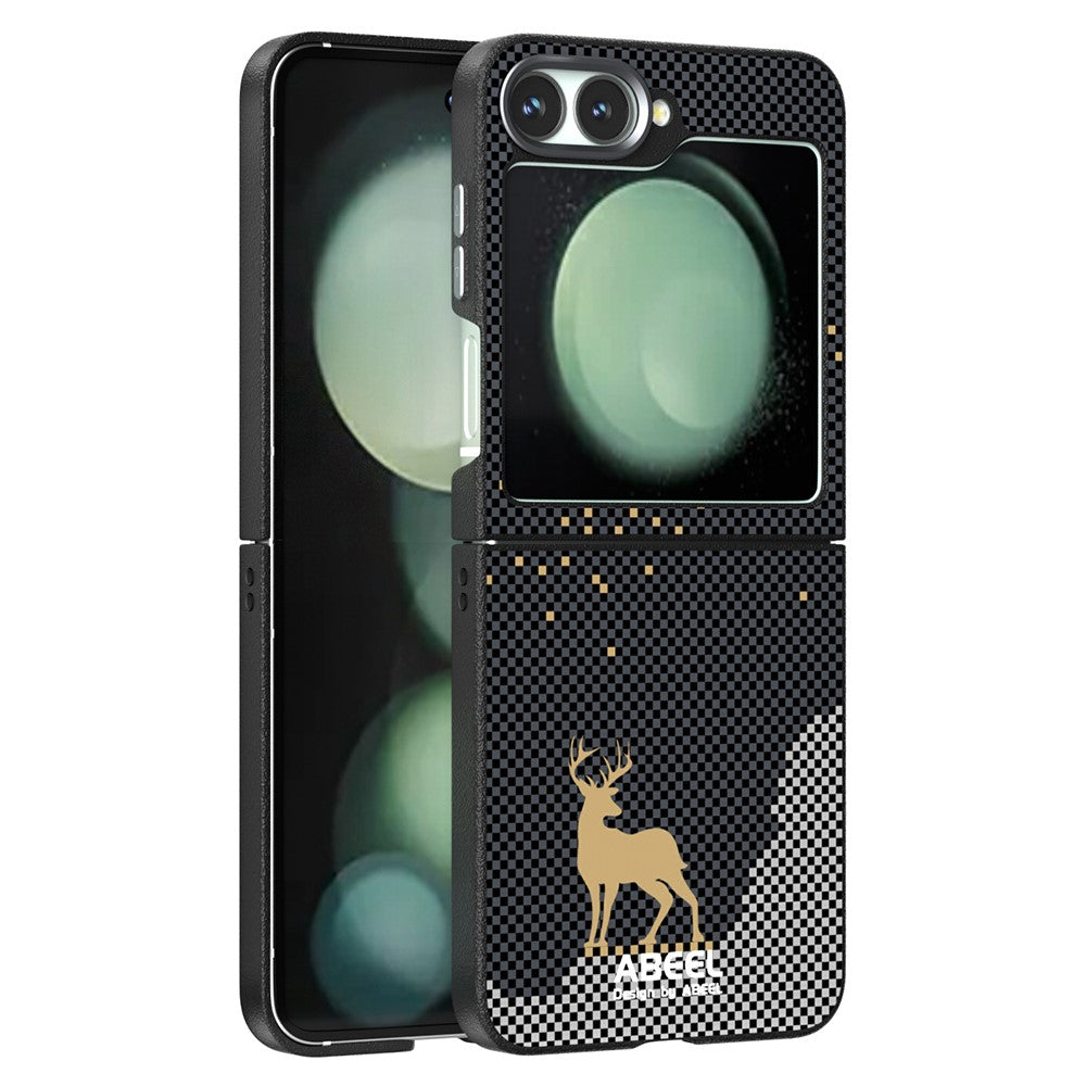 ABEEL For Samsung Galaxy Z Flip7 FE 5G / Z Flip6 5G Case Compatible with MagSafe Ultra Slim PC TPU Phone Back Cover - Deer