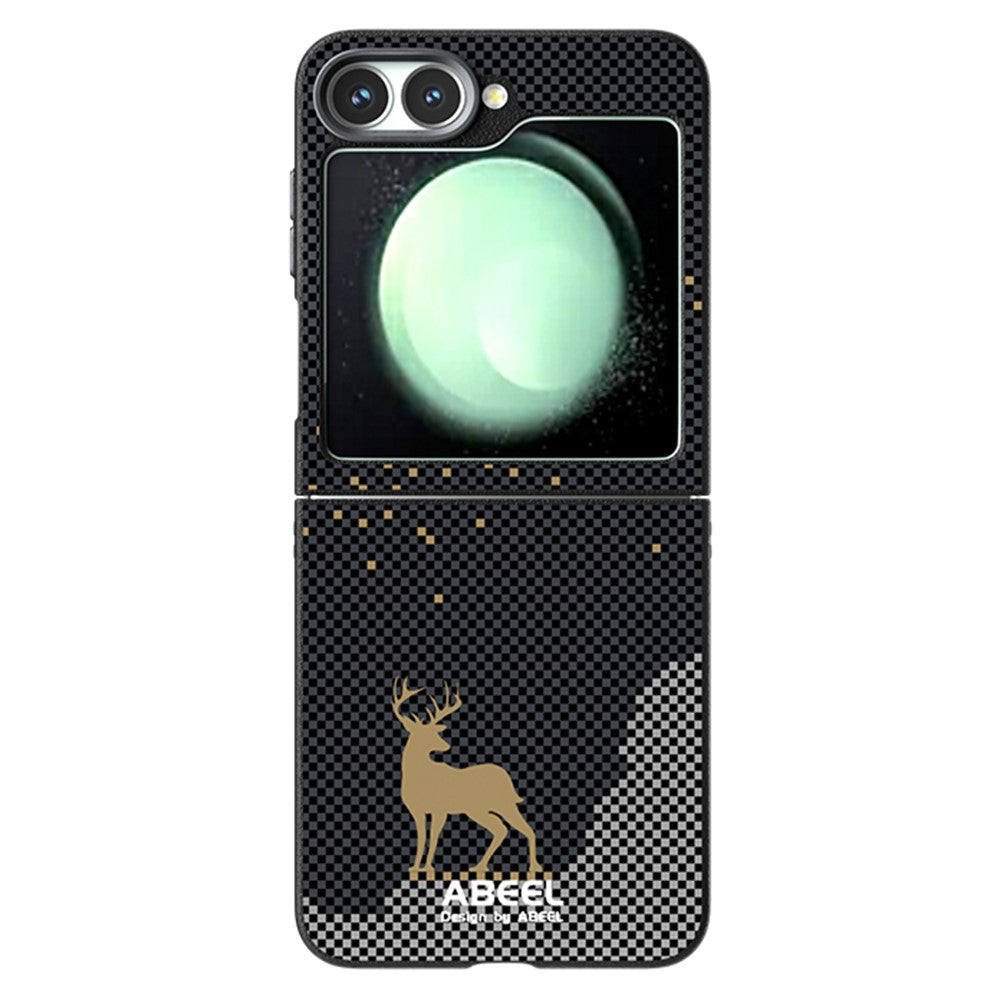 ABEEL For Samsung Galaxy Z Flip7 FE 5G / Z Flip6 5G Case Compatible with MagSafe Ultra Slim PC TPU Phone Back Cover - Deer