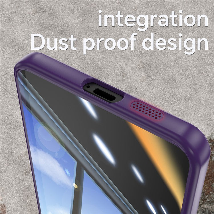 For Samsung Galaxy S25 Edge Case Drop-Proof TPU + Acrylic Protective Phone Cover - Dark Purple