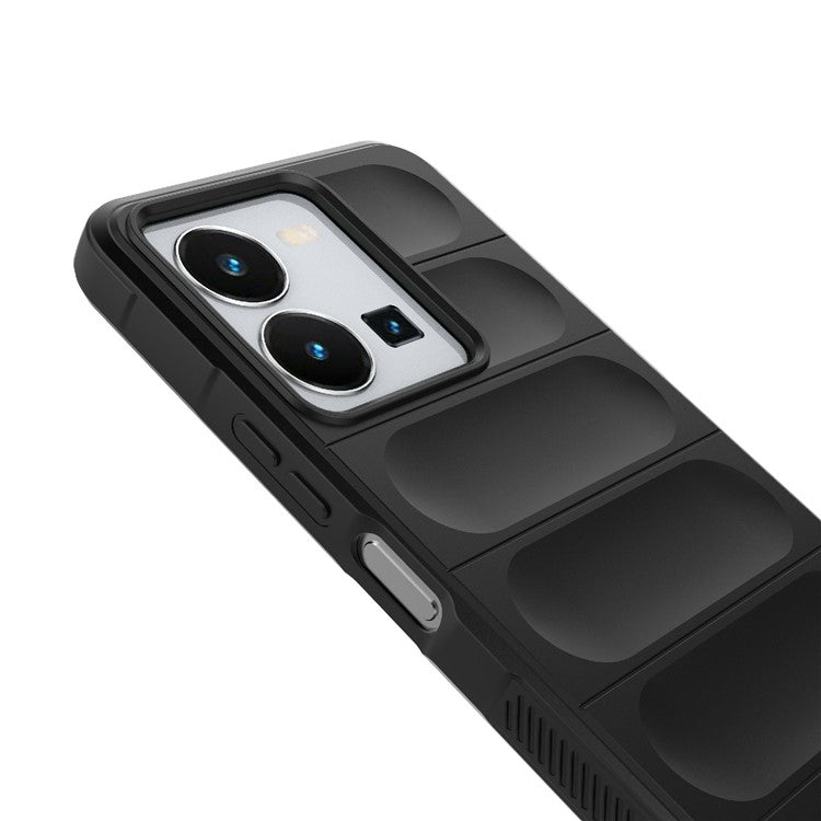 For vivo Y35 4G (2022) Flexible TPU Phone Case Drop-proof Anti-scratch Smartphone Cover - Light Purple