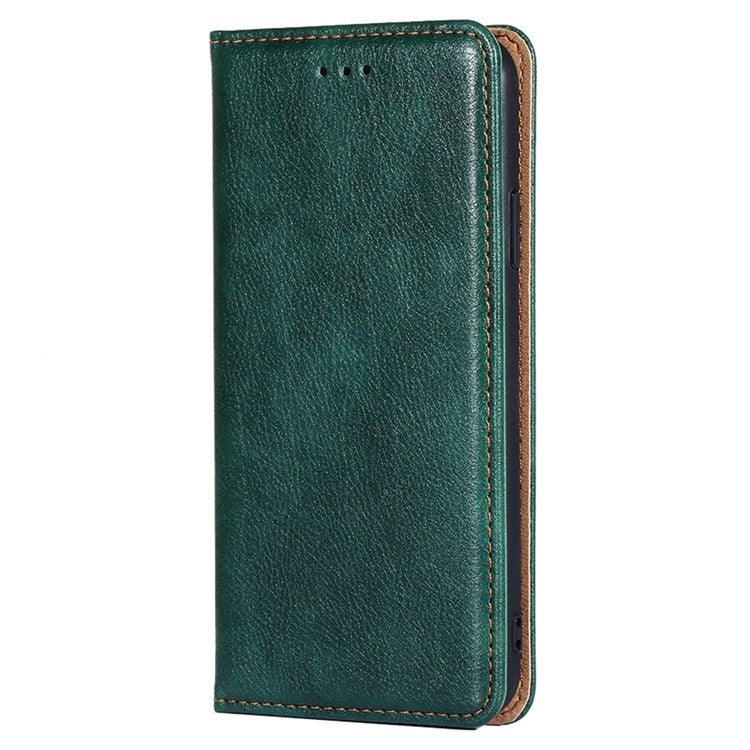 For Realme C75 / 14x 5G Case Wallet PU Leather Magnetic Auto-Absorbed Phone Cover - Green