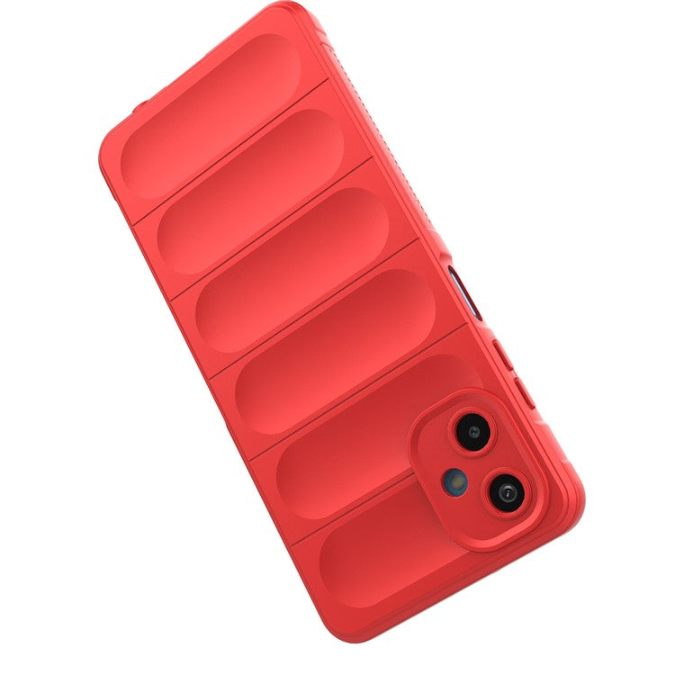 For Samsung Galaxy F06 5G / M06 5G Case Anti-Drop Soft TPU Rugged Phone Back Cover - Red