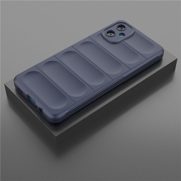 For Samsung Galaxy F06 5G / M06 5G Case Anti-Drop Soft TPU Rugged Phone Back Cover - Dark Blue
