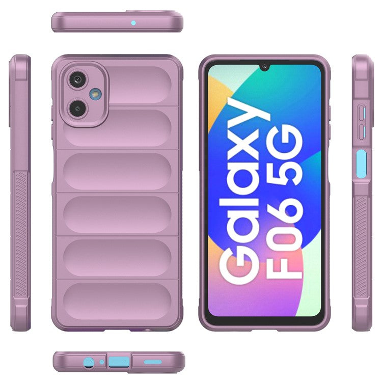 For Samsung Galaxy F06 5G / M06 5G Case Anti-Drop Soft TPU Rugged Phone Back Cover - Light Purple