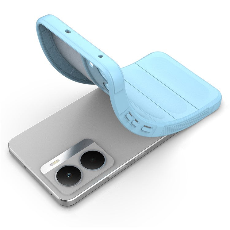 For Realme P3 5G  /  Neo7x 5G Case Anti-Drop Soft TPU Rugged Phone Back Cover - Baby Blue