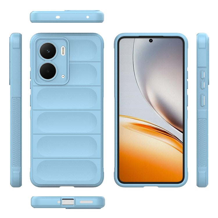 For Realme P3 5G  /  Neo7x 5G Case Anti-Drop Soft TPU Rugged Phone Back Cover - Baby Blue