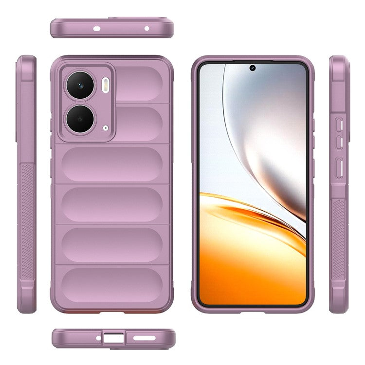 For Realme P3 5G  /  Neo7x 5G Case Anti-Drop Soft TPU Rugged Phone Back Cover - Light Purple