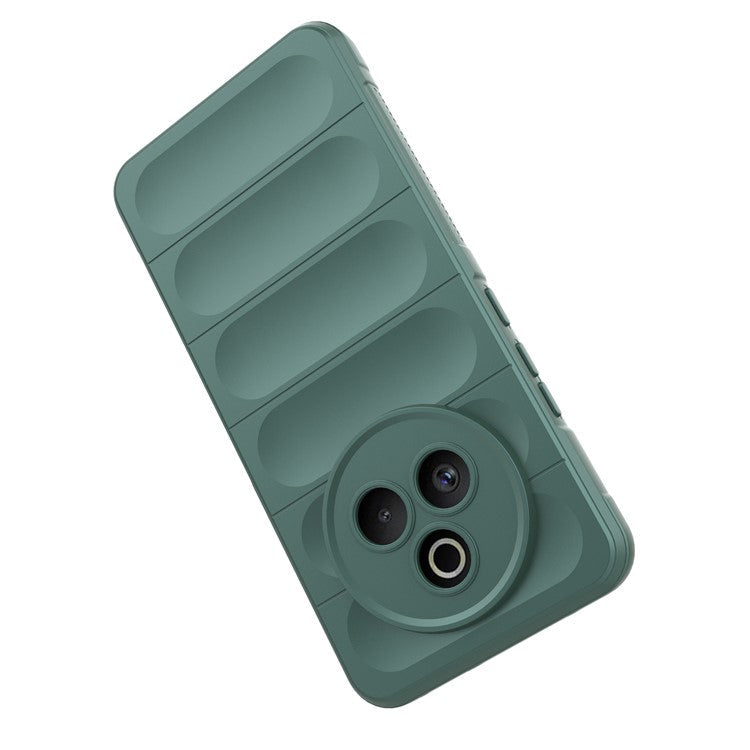 For Realme P3 Pro 5G Case Anti-Drop Soft TPU Rugged Phone Back Cover - Green