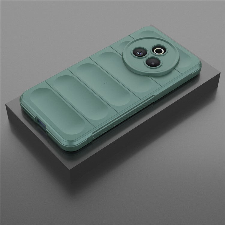 For Realme P3 Pro 5G Case Anti-Drop Soft TPU Rugged Phone Back Cover - Green