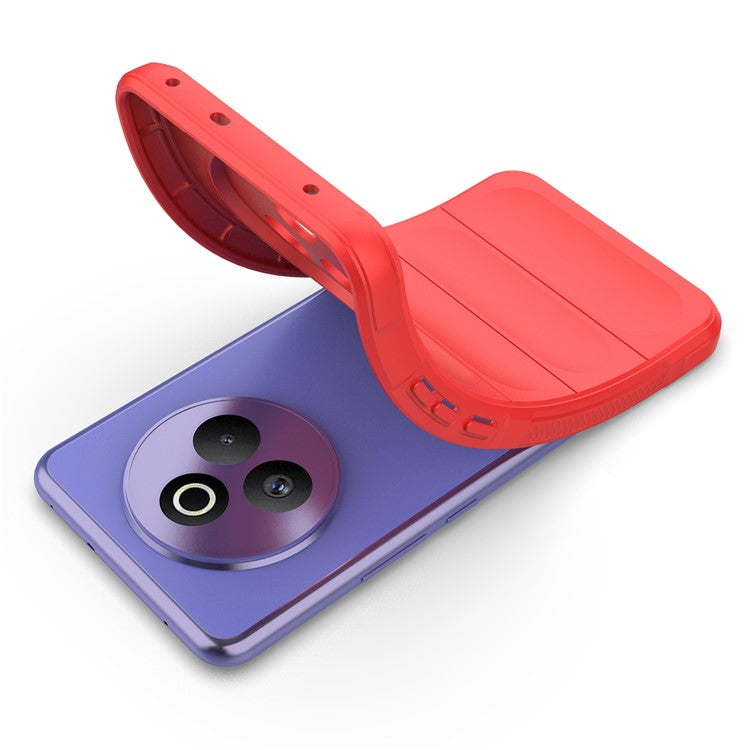 For Realme P3 Pro 5G Case Anti-Drop Soft TPU Rugged Phone Back Cover - Red
