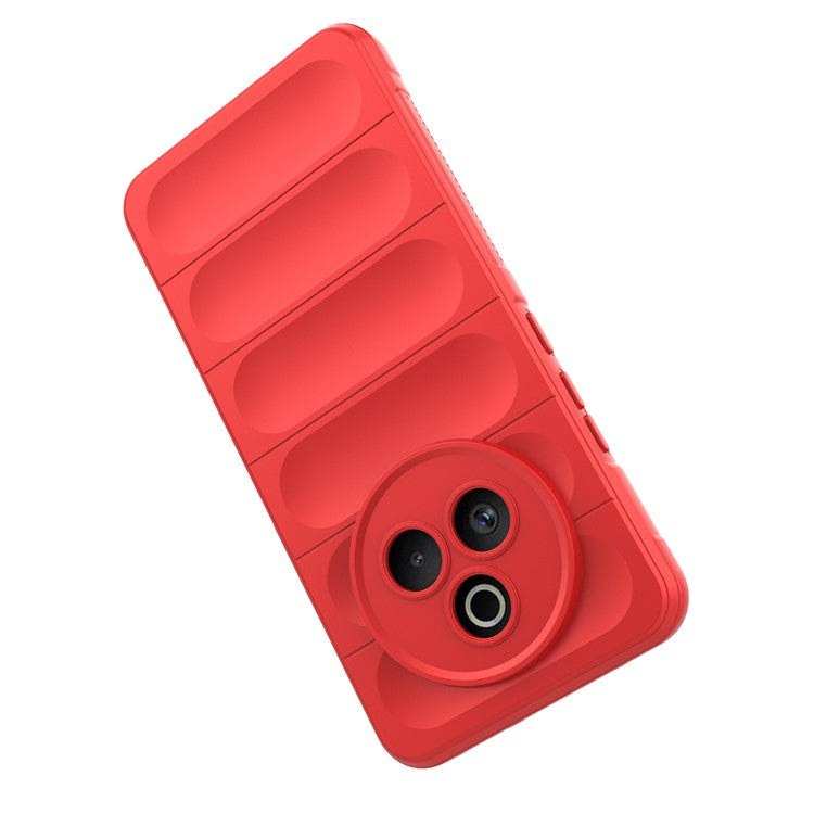 For Realme P3 Pro 5G Case Anti-Drop Soft TPU Rugged Phone Back Cover - Red