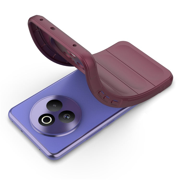 For Realme P3 Pro 5G Case Anti-Drop Soft TPU Rugged Phone Back Cover - Wine Red