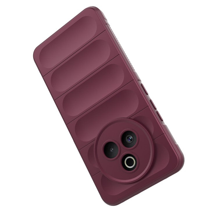 For Realme P3 Pro 5G Case Anti-Drop Soft TPU Rugged Phone Back Cover - Wine Red
