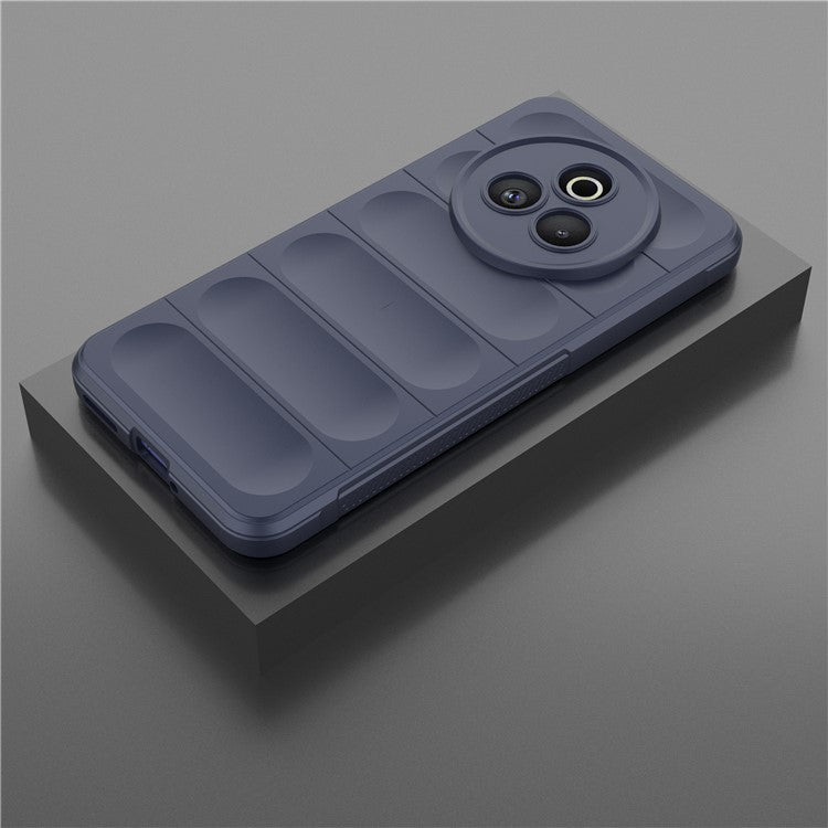 For Realme P3 Pro 5G Case Anti-Drop Soft TPU Rugged Phone Back Cover - Dark Blue