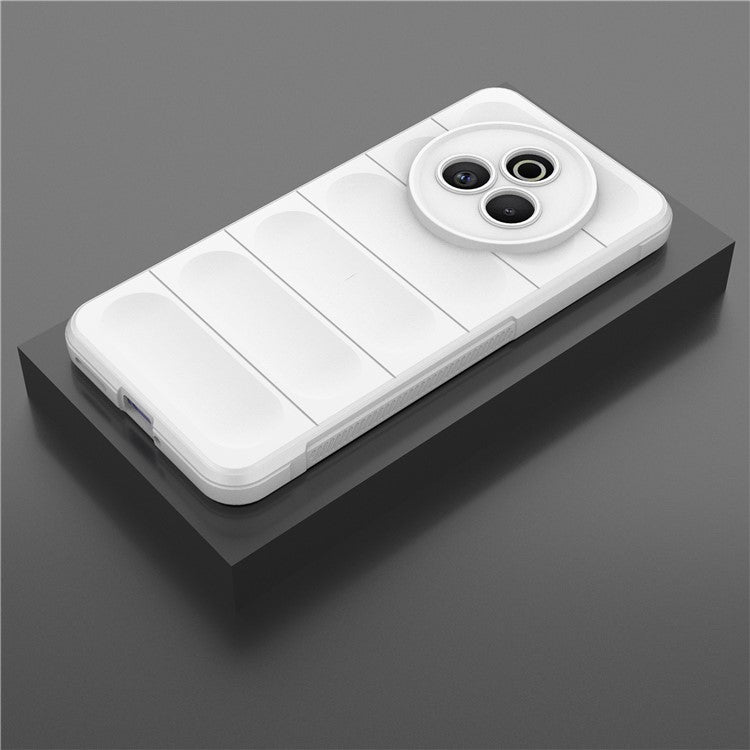 For Realme P3 Pro 5G Case Anti-Drop Soft TPU Rugged Phone Back Cover - White