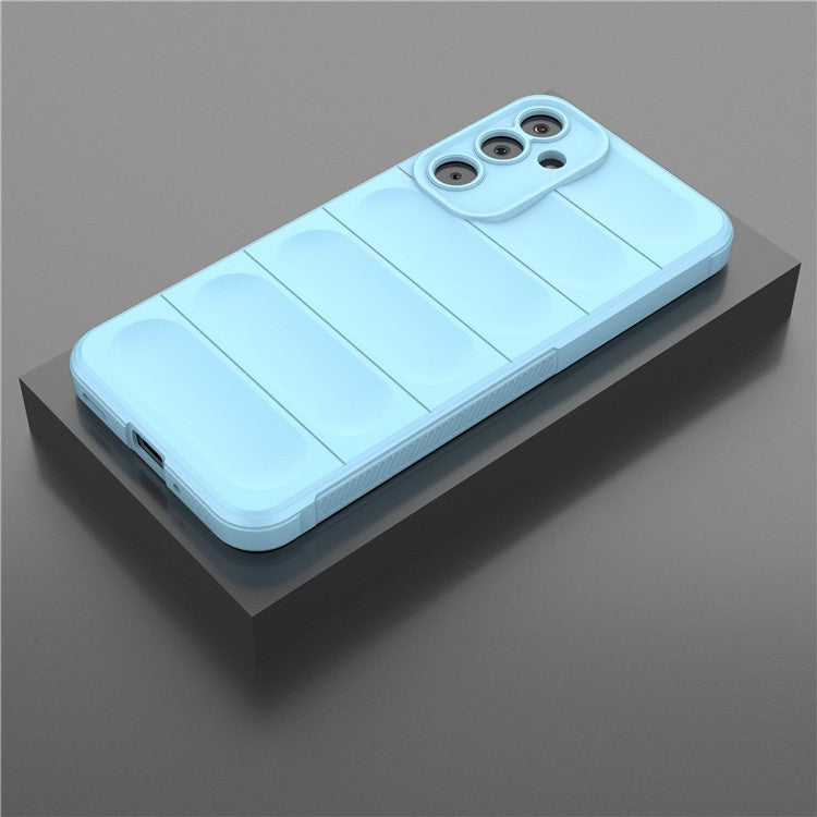 For Samsung Galaxy M16 5G / F16 5G Case Anti-Drop Soft TPU Rugged Phone Back Cover - Baby Blue
