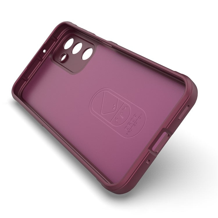 For Samsung Galaxy M16 5G / F16 5G Case Anti-Drop Soft TPU Rugged Phone Back Cover - Wine Red