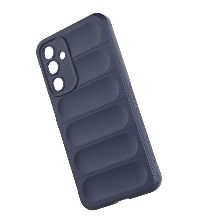 For Samsung Galaxy M16 5G / F16 5G Case Anti-Drop Soft TPU Rugged Phone Back Cover - Dark Blue