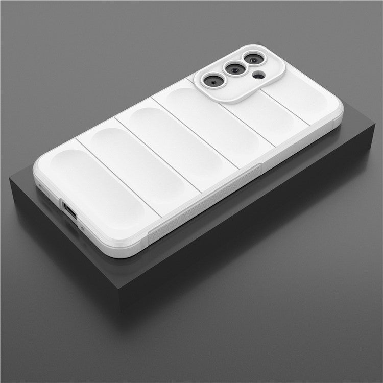 For Samsung Galaxy M16 5G / F16 5G Case Anti-Drop Soft TPU Rugged Phone Back Cover - White