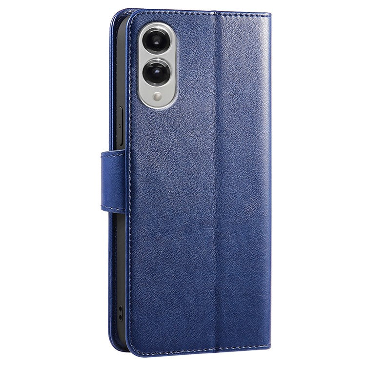 For Samsung Galaxy S25 Edge Case Stand Card Holder Wallet Leather Phone Cover - Blue