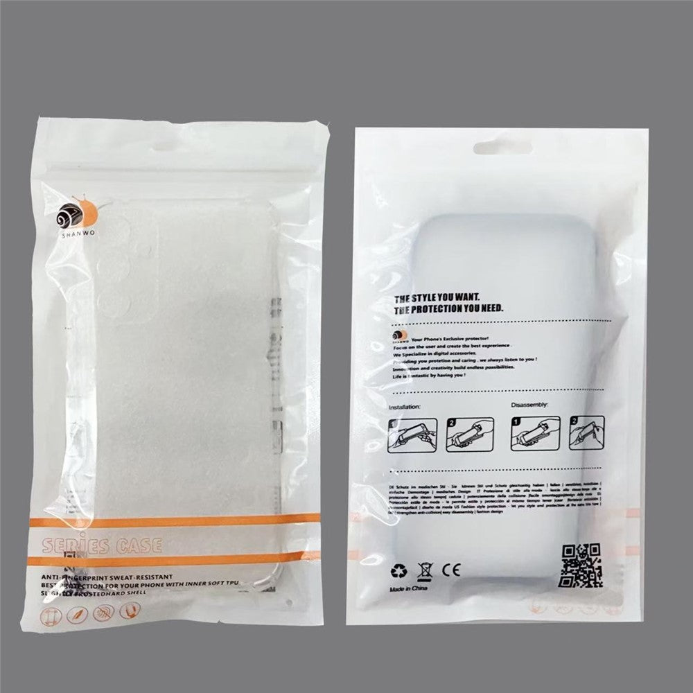 SHANWO Clear Case for Oppo K12x 5G (China) / Oneplus Nord CE4 Lite 5G TPU 1.5mm Shockproof Mobile Back Cover