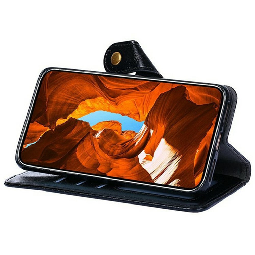 For Oppo Reno13 F 5G  /  4G Case Zipper Pocket PU Leather Wallet Flip Phone Cover - Black