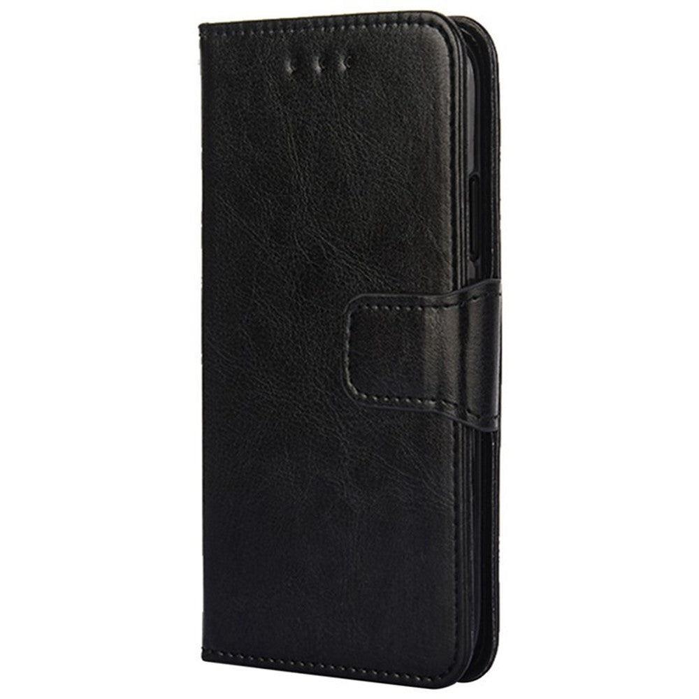 For Oppo Reno13 F 5G  /  4G Case Wallet PU Leather + TPU Folding Stand Phone Cover - Black