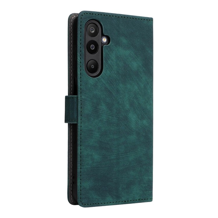 For Samsung Galaxy M16 5G / F16 5G Case Wallet RFID Blocking PU Leather Cover Stand with Strap - Green