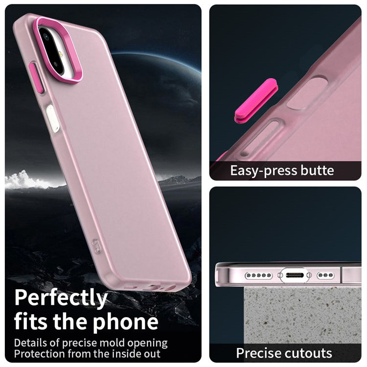 For Samsung Galaxy F06 5G / M06 5G Case PC + TPU + PET Matte Anti-Drop Phone Back Cover - Red