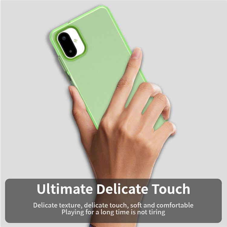 For Samsung Galaxy F06 5G / M06 5G Case PC + TPU + PET Matte Anti-Drop Phone Back Cover - Green