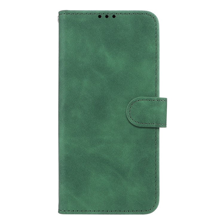 For Samsung Galaxy F06 5G / M06 5G Leather Case Skin Feel Anti Drop Wallet Flip Phone Cover - Green