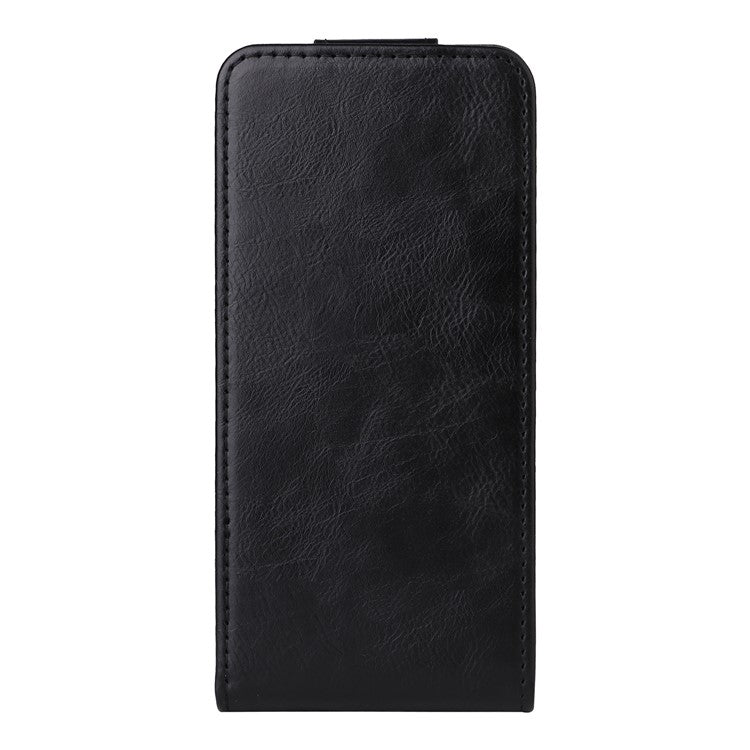 For Samsung Galaxy M16 5G / F16 5G Stand Case Magnetic Clasp Vertical Flip Leather Phone Cover with Card Holder - Black