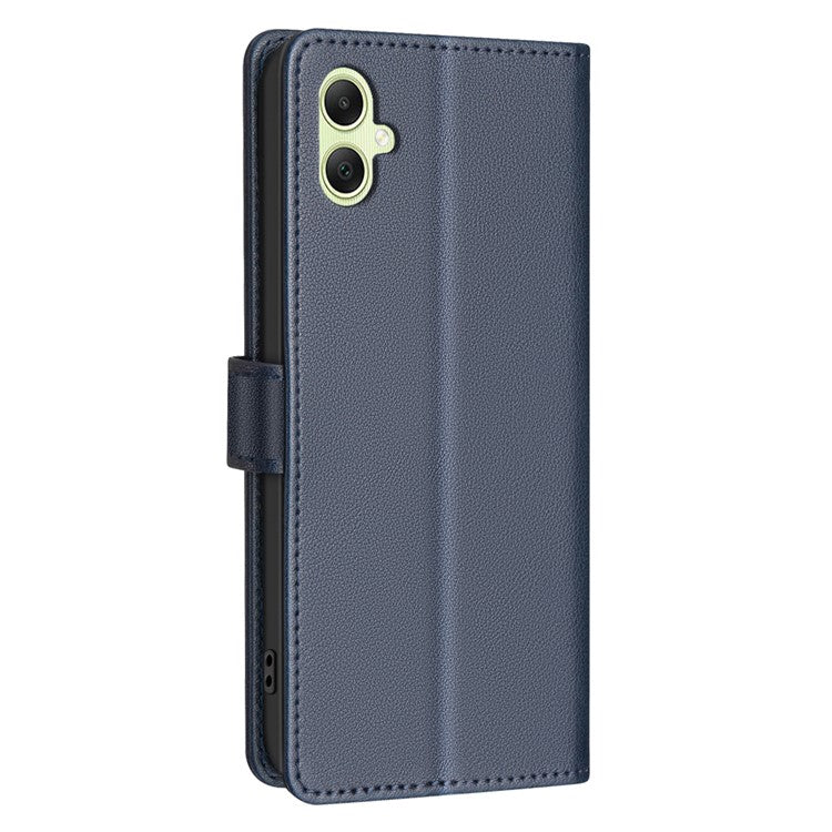 BINFEN COLOR BF32 For Samsung Galaxy F06 5G / M06 5G Leather Case Wallet RFID Blocking Phone Cover - Blue