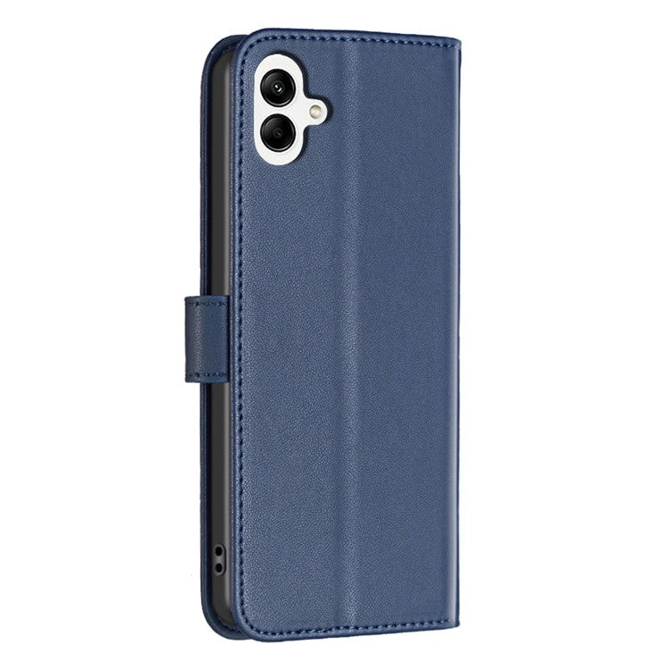 BINFEN COLOR BF17 For Samsung Galaxy F06 5G / M06 5G Case Wallet Folio Flip Leather Cover - Blue
