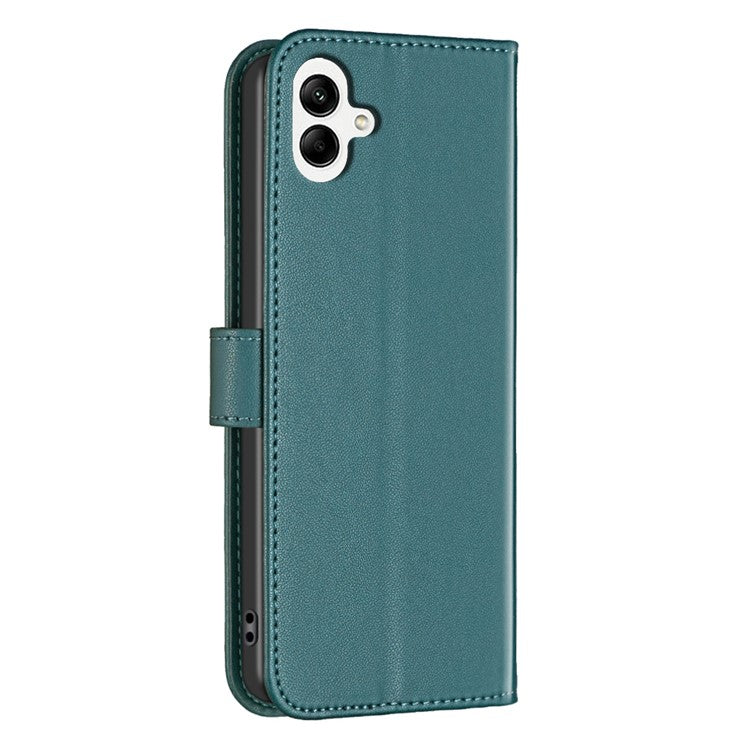 BINFEN COLOR BF17 For Samsung Galaxy F06 5G / M06 5G Case Wallet Folio Flip Leather Cover - Green