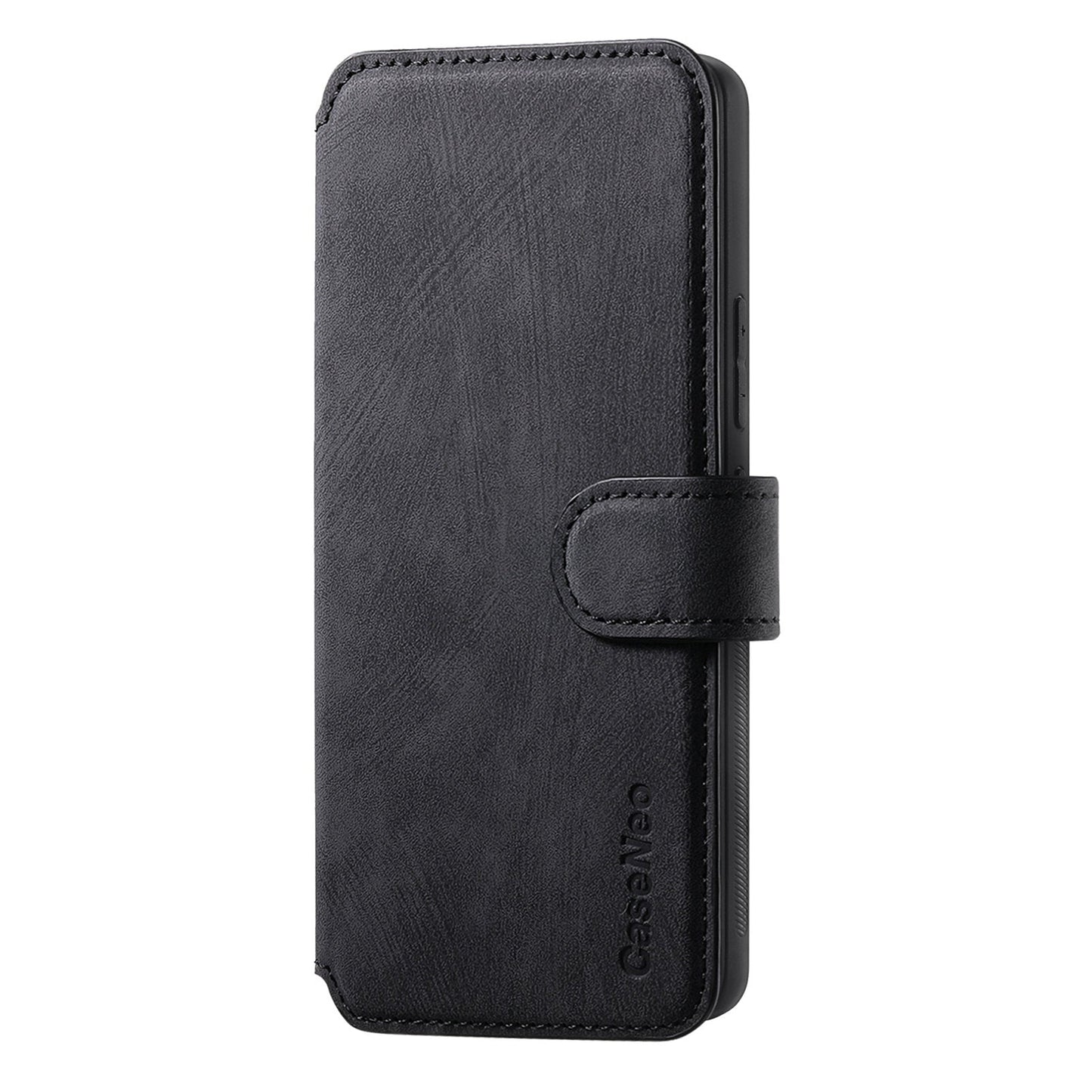 For Oppo Reno13 5G (Global) Magnetic Case CASENEO Detachable Leather Phone Wallet Cover - Black