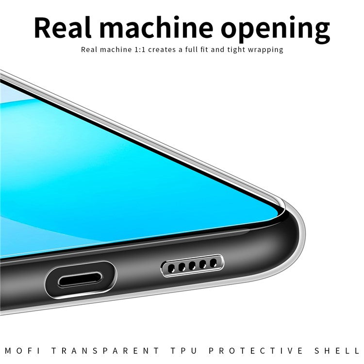 MOFI for Honor X8 5G Bump Proof TPU Shell, Clear Crystal Not-Yellowing Case Protective Phone Cover