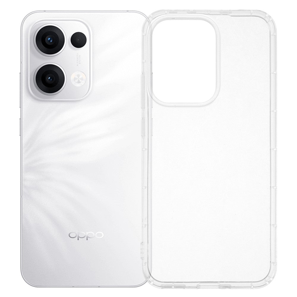 For Oppo Reno13 5G (Global) Case Transparent TPU Phone Back Cover Airbag Protection