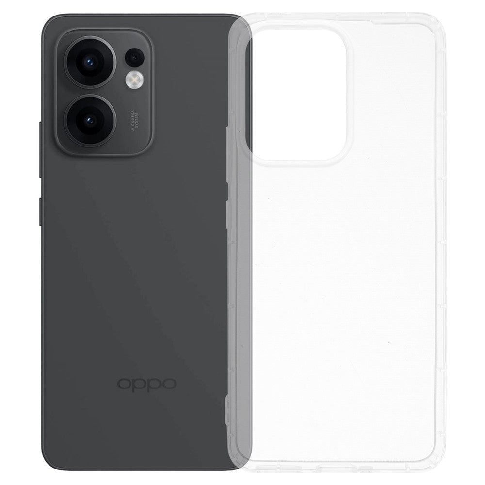 For Oppo Reno13 F 5G Case Transparent TPU Phone Back Cover Airbag Protection