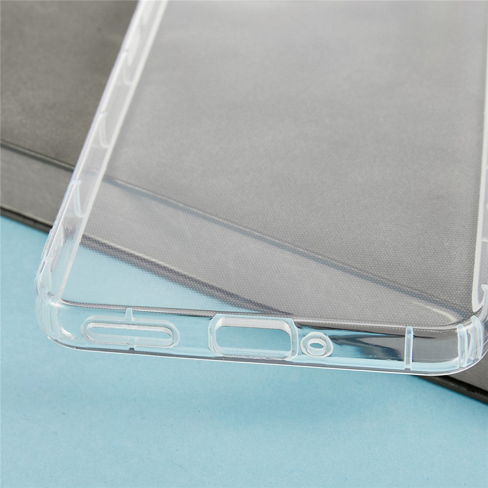 For Oppo Reno13 F 5G Case Transparent TPU Phone Back Cover Airbag Protection
