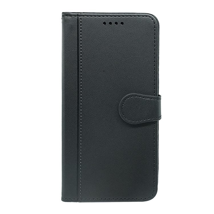 For Samsung Galaxy M16 5G / F16 5G Wallet Case Magnetic Snap Leather Phone Cover with Strap - Black
